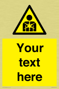 Custom Warning substance or mixture presenting a health hazard